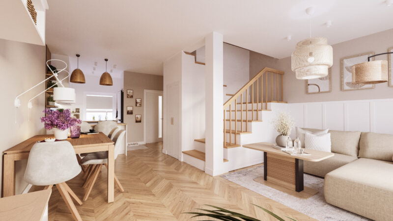 Minimalistyczne mieszkanie boho