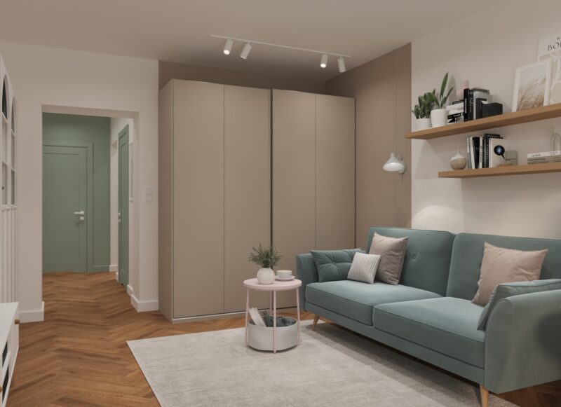 Kolorowe mieszkanie na wynajem